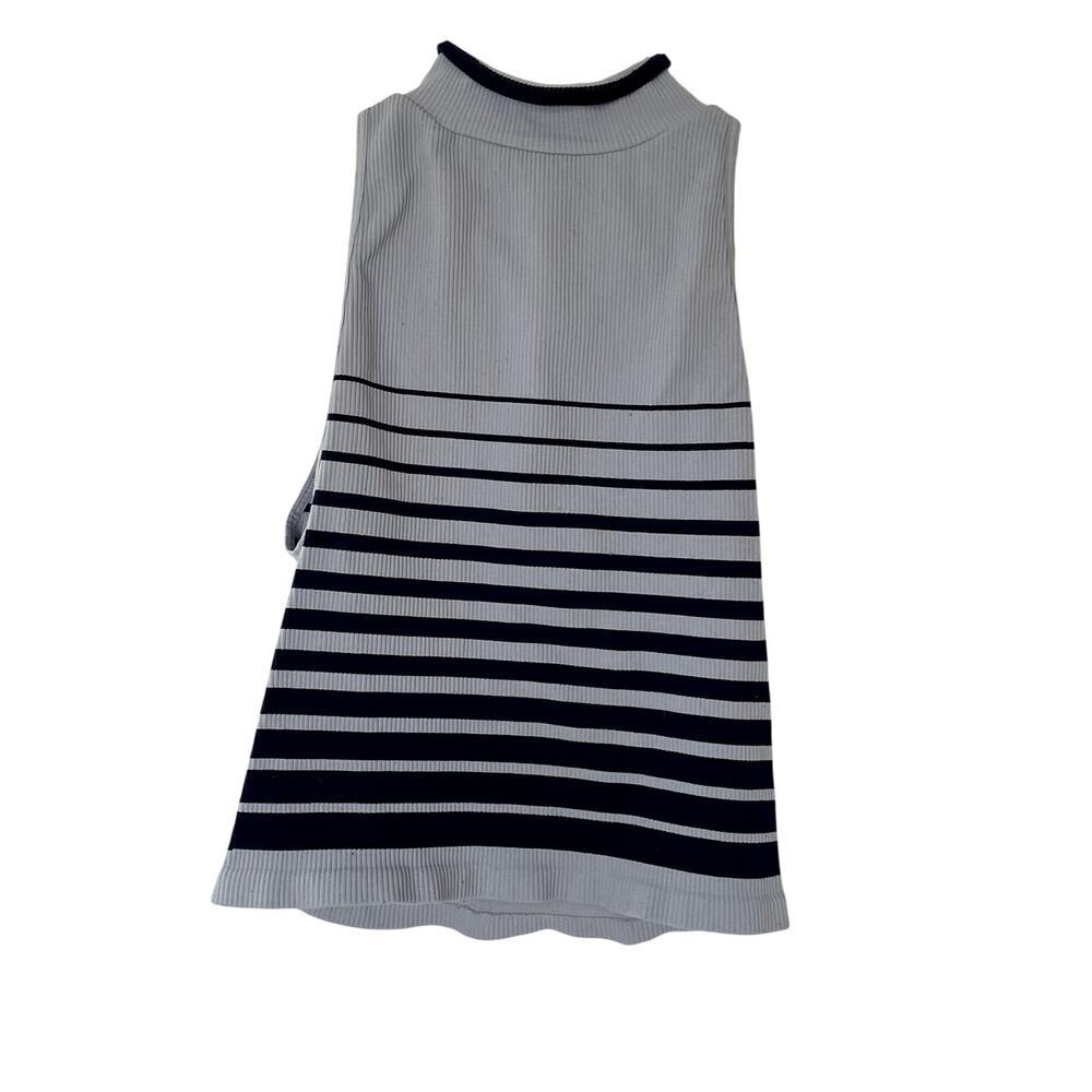 Intimately Free People blue navy striped turtleneck sleeveless top women's M